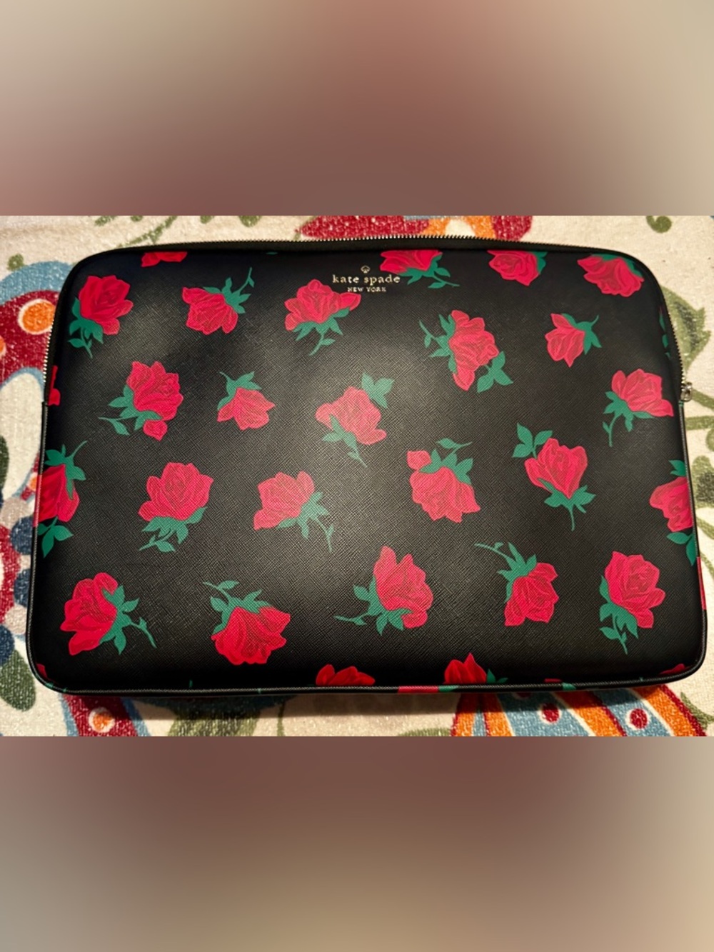 Kate Spade New York Madison Rose Toss Printed Laptop Sleeve